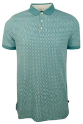 Michael Kors Men's Grid Patterned Mesh Polo Shirt-L-XL